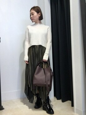 「BAG」｜Micheleさん（レディース・155cm）の秋コーディネート