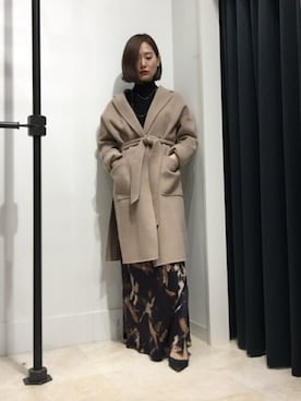 「ALLSAINTS（オールセインツ）のアイテム」を使った、Micheleさん（レディース・155cm）の冬コーディネート