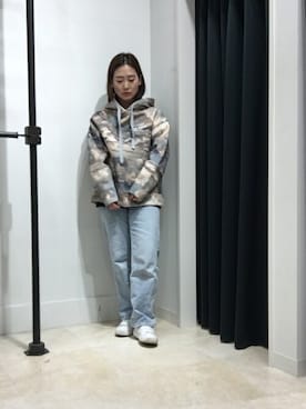 「ALLSAINTS（オールセインツ）のアイテム」を使った、Micheleさん（レディース・155cm）の冬コーディネート