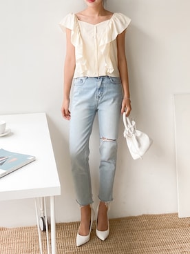 「FRESHY（フレッシー）のアイテム」を使った、FRESHYさん（レディース・163cm）の夏コーディネート