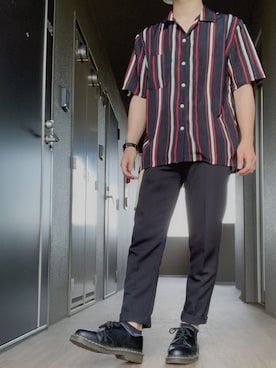 「UP START（アップスタート）のアイテム」を使った、rickey🐶さん（メンズ・165cm）の夏コーディネート