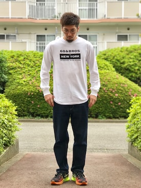 「68&brothers（シックスティエイトアンドブラザーズ）のアイテム」を使った、N i s s yさん（メンズ・172cm）の春コーディネート