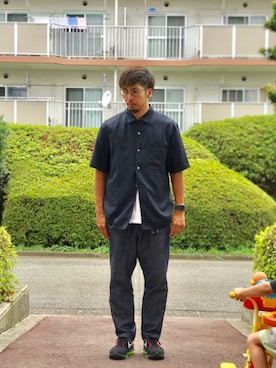 「CIAOPANIC TYPY（チャオパニックティピー）のアイテム（パンツ）」を使った、N i s s yさん（メンズ・172cm）の夏コーディネート