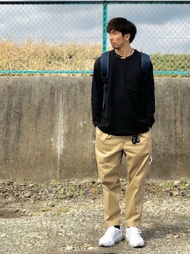 「UNIQLO（ユニクロ）のアイテム（スウェット）」を使った、N i s s yさん（メンズ・172cm）の春コーディネート