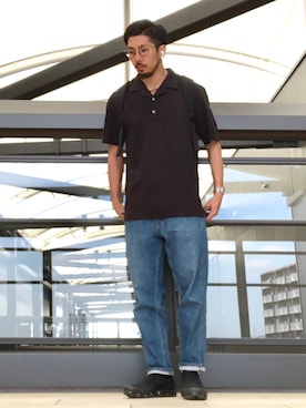 「ADEXE（アデクス）のアイテム」を使った、N i s s yさん（メンズ・172cm）の夏コーディネート