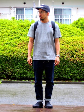 「ADEXE（アデクス）のアイテム」を使った、N i s s yさん（メンズ・172cm）の夏コーディネート