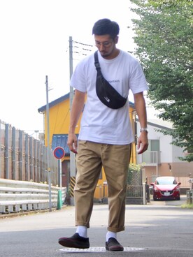 「ADEXE（アデクス）のアイテム」を使った、N i s s yさん（メンズ・172cm）の夏コーディネート