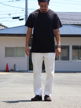 「ADEXE（アデクス）のアイテム」を使った、N i s s yさん（メンズ・172cm）の夏コーディネート