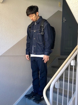 「UNIQLO（ユニクロ）のアイテム（デニムジャケット）」を使った、N i s s yさん（メンズ・172cm）の春コーディネート