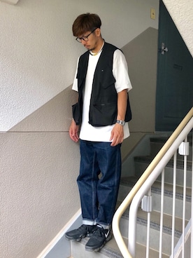 「FREAK'S STORE（フリークスストア）のアイテム（ベスト）」を使った、N i s s yさん（メンズ・172cm）の夏コーディネート