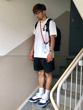 「ROKX（ロックス）のアイテム（パンツ）」を使った、N i s s yさん（メンズ・172cm）の夏コーディネート