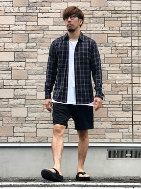「ROKX（ロックス）のアイテム（パンツ）」を使った、N i s s yさん（メンズ・172cm）の秋コーディネート