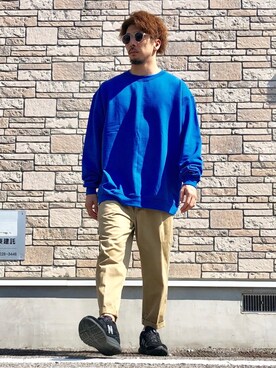「Champion（チャンピオン）のアイテム（スウェット）」を使った、N i s s yさん（メンズ・172cm）の秋コーディネート
