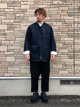 「UNIQLO（ユニクロ）のアイテム（デニムジャケット）」を使った、N i s s yさん（メンズ・172cm）の冬コーディネート