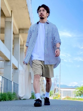 「Steven Alan（スティーブンアラン）のアイテム（バッグ）」を使った、N i s s yさん（メンズ・172cm）の春コーディネート