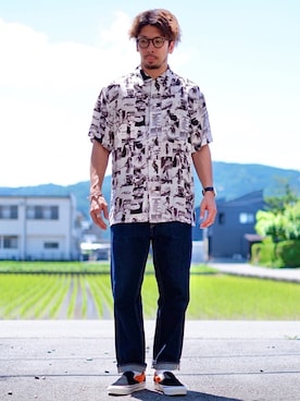 「jiggys shop（ジギーズショップ）のアイテム」を使った、N i s s yさん（メンズ・172cm）の夏コーディネート