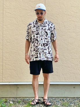 「jiggys shop（ジギーズショップ）のアイテム」を使った、N i s s yさん（メンズ・172cm）の夏コーディネート