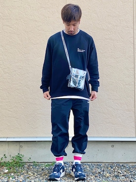 「NEWBALANCE」｜「アイテム（スウェット）」を使った、N i s s yさん（メンズ・172cm）の春コーディネート