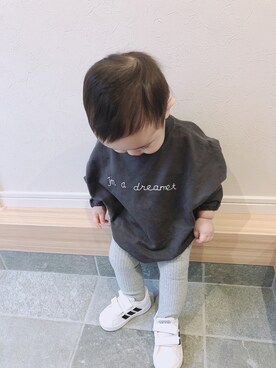 「息子コーデ」｜「アイテム（レッグウェア）」を使った、Toakichiさん（キッズ・70cm）の秋コーディネート