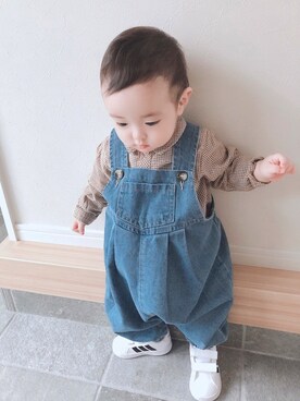 「息子服」｜Toakichiさん（キッズ・70cm）の秋コーディネート