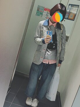 「EDWIN」｜「アイテム（その他アウター）」を使った、piiikoさん（レディース・149cm）の秋コーディネート