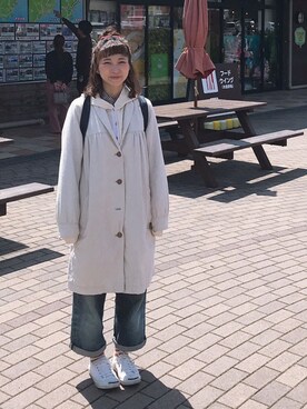 「ジャックパーセル」｜「アイテム（その他アウター）」を使った、piiikoさん（レディース・149cm）の春コーディネート