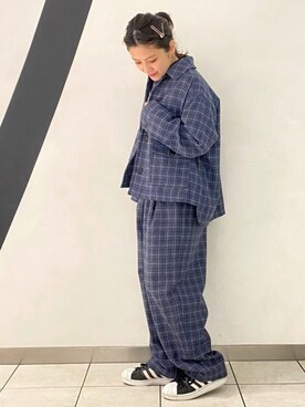 「POU DOU DOU（プードゥドゥ）のアイテム（ブルゾン）」を使った、yoshidaさん（レディース・153cm）の冬コーディネート