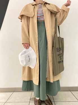 「POU DOU DOU（プードゥドゥ）のアイテム（その他アウター）」を使った、yoshidaさん（レディース・155cm）の春コーディネート