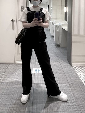 「moussy」｜「アイテム（オールインワン・サロペット）」を使った、ipekoさん（レディース・158cm）の夏コーディネート