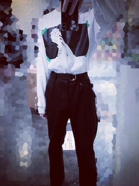 「SHAREEF（シャリーフ）のアイテム（PC・スマホグッズ/家電）」を使った、MUMUさん（メンズ・176cm）の冬コーディネート
