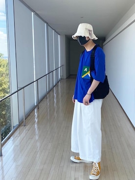 「stein」｜「アイテム（帽子）」を使った、YKKさん（メンズ・172cm）の秋コーディネート