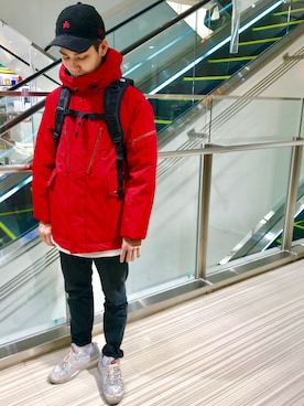 「NEWERA」｜「アイテム（ブルゾン）」を使った、Kentoさん（メンズ・169cm）の冬コーディネート