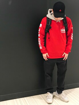 「TYPE BLUE（タイプブルー）のアイテム（デニムパンツ）」を使った、Kentoさん（メンズ・169cm）の冬コーディネート