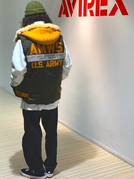 【AVIREX】アヴィレックス HOOD Down Vest