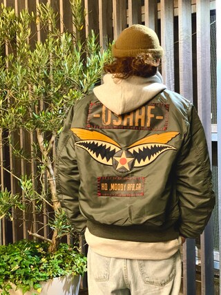 超希少‼️avirex アヴィレックス　デニム　ma-1 リメイク古着　美品 超希少‼️avirex アヴィレックス デニム ma-1 リメイク古着 美品