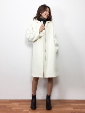吉岡由梨子さん（レディース・158cm）の冬コーディネート