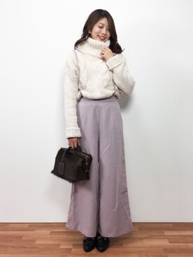 吉岡由梨子さん(レディース・158cm)の冬コーディネート