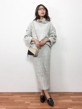 吉岡由梨子さん（レディース・158cm）の冬コーディネート