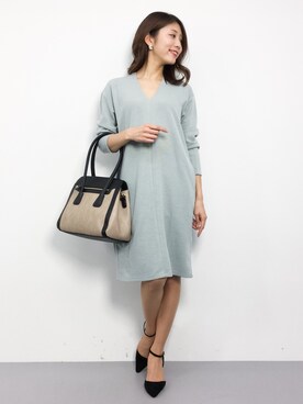 吉岡由梨子さん（レディース・158cm）の冬コーディネート