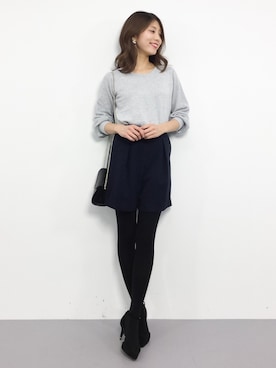 吉岡由梨子さん（レディース・158cm）の冬コーディネート