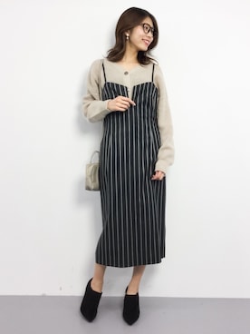 吉岡由梨子さん（レディース・158cm）の冬コーディネート