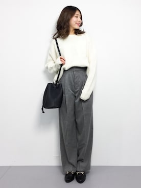 吉岡由梨子さん（レディース・158cm）の冬コーディネート
