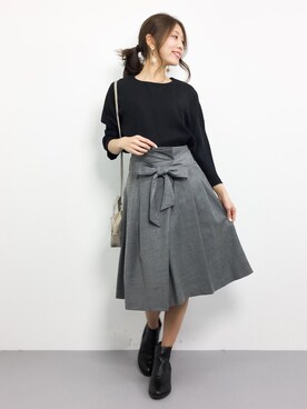 吉岡由梨子さん（レディース・158cm）の冬コーディネート