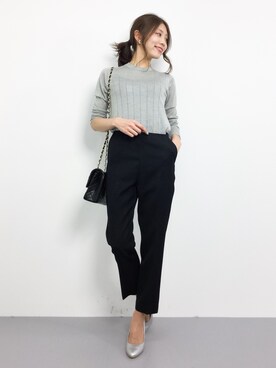 吉岡由梨子さん（レディース・158cm）の冬コーディネート