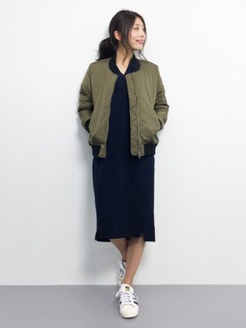 吉岡由梨子さん（レディース・158cm）の冬コーディネート