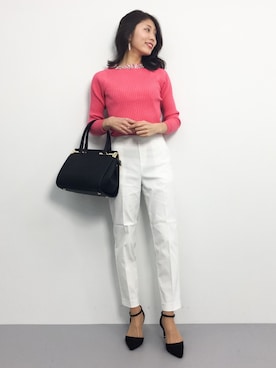 吉岡由梨子さん（レディース・158cm）の冬コーディネート