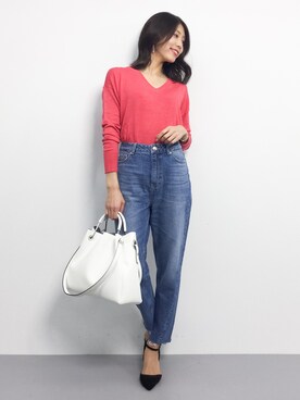 吉岡由梨子さん(レディース・158cm)の冬コーディネート