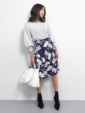 吉岡由梨子さん（レディース・158cm）の冬コーディネート