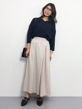 吉岡由梨子さん（レディース・158cm）の冬コーディネート