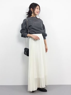 吉岡由梨子さん（レディース・158cm）の冬コーディネート